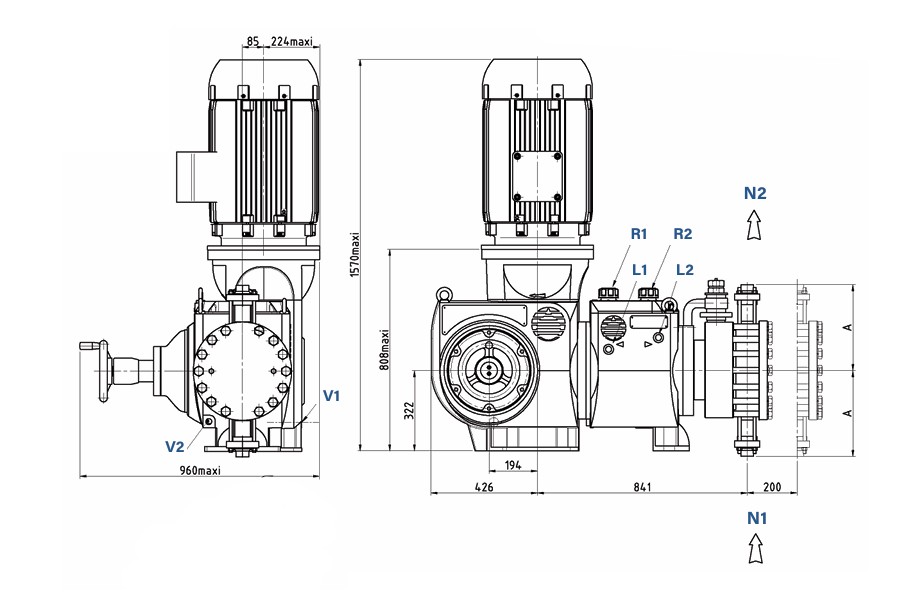 HPD PTFE DIAPHRAGM LIQUID END - PR