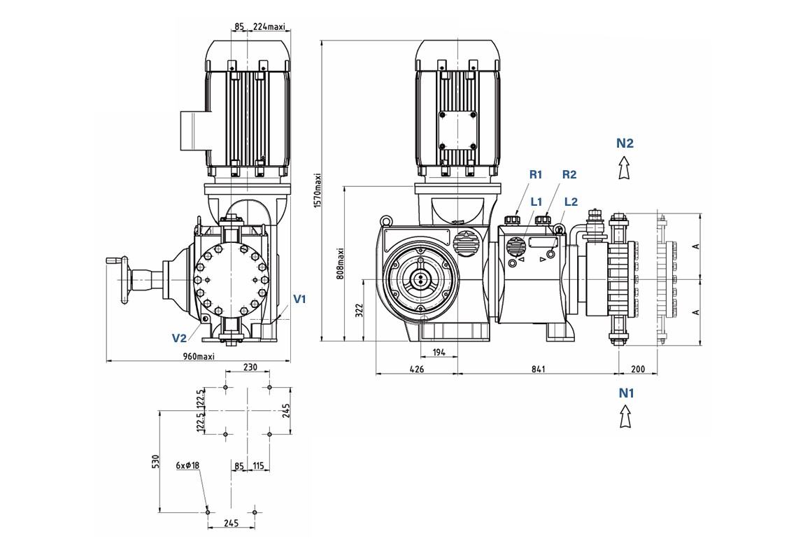 HPD PTFE DIAPHRAGM LIQUID END - PR