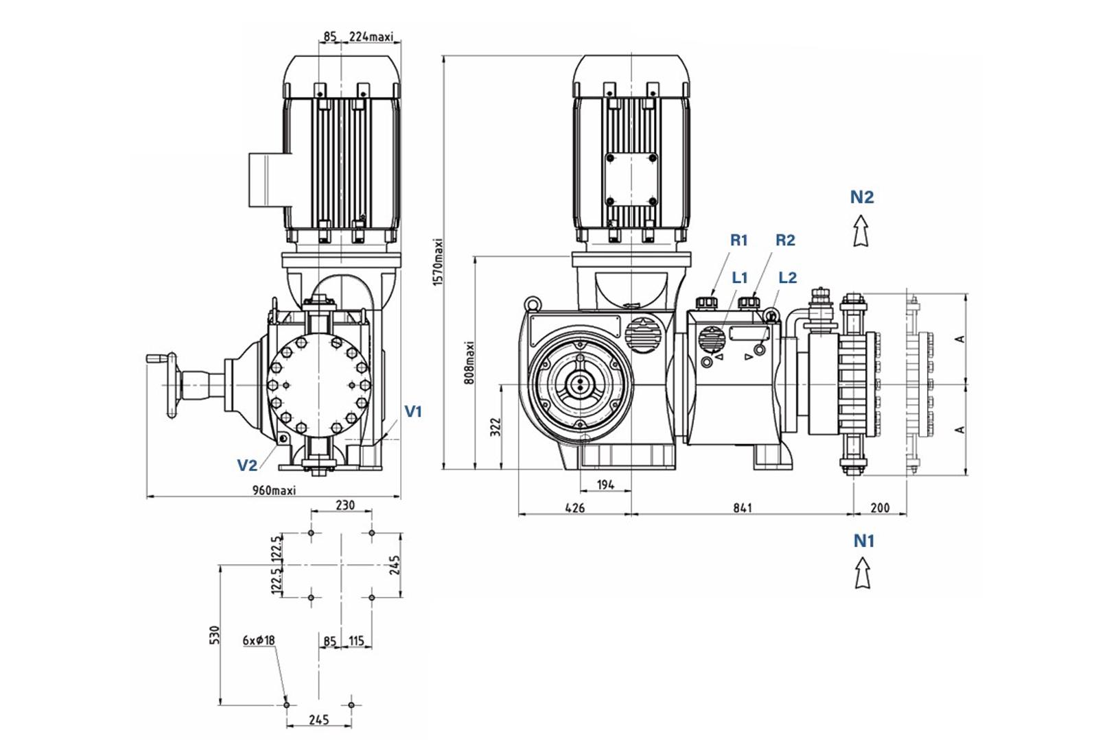 HPD PTFE DIAPHRAGM LIQUID END - PR