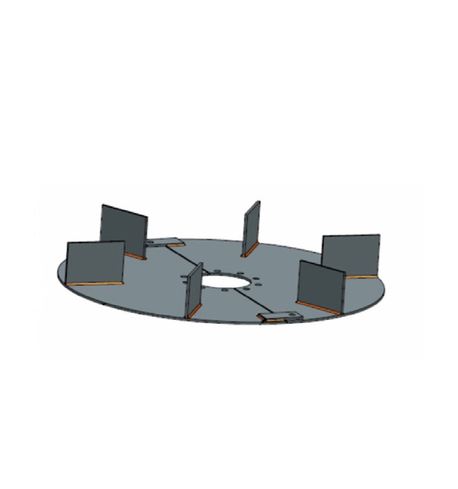 6 RADIAL BLADES TURBINE