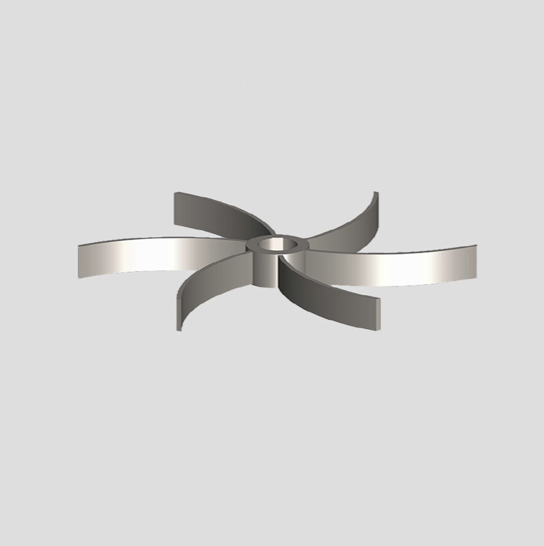 CURVED BLADES TURBINE