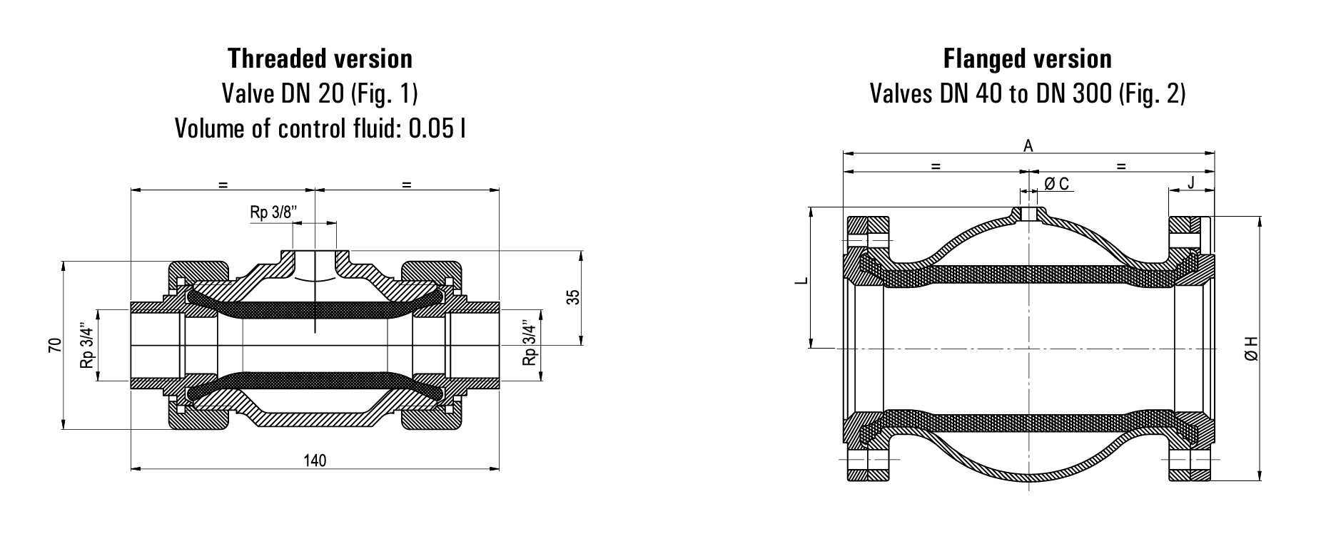 pinch-valves-dimensions