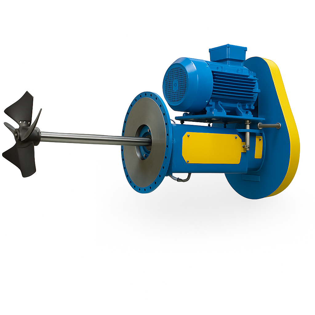 MR Product Photo Exterior side entry mixerH2C3 blue