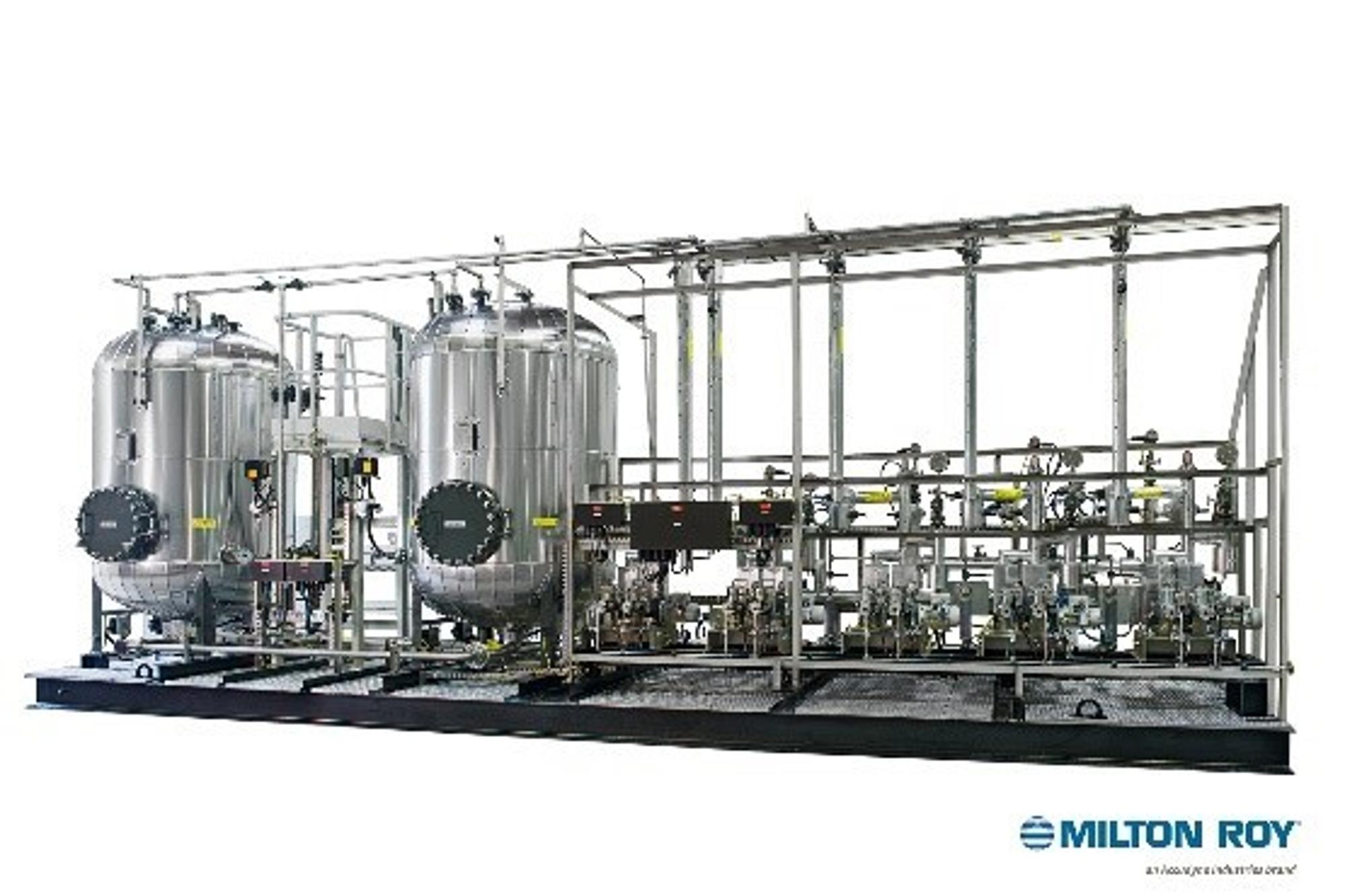 Biocide Injection Tank Chemical Injection Pumps in the Oil and Gas Industry | Milton Roy