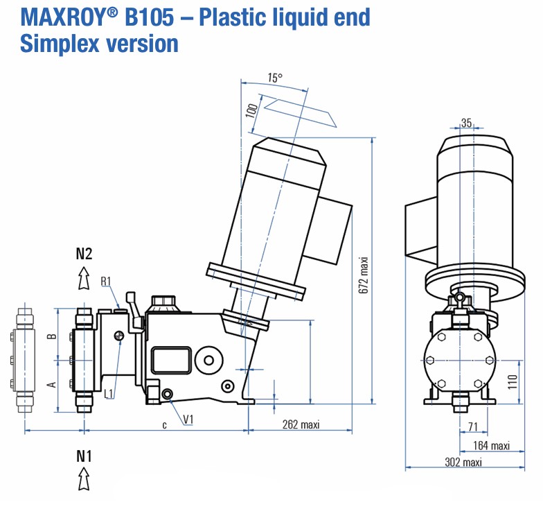 dimensions-maxroy-d 105 plastic