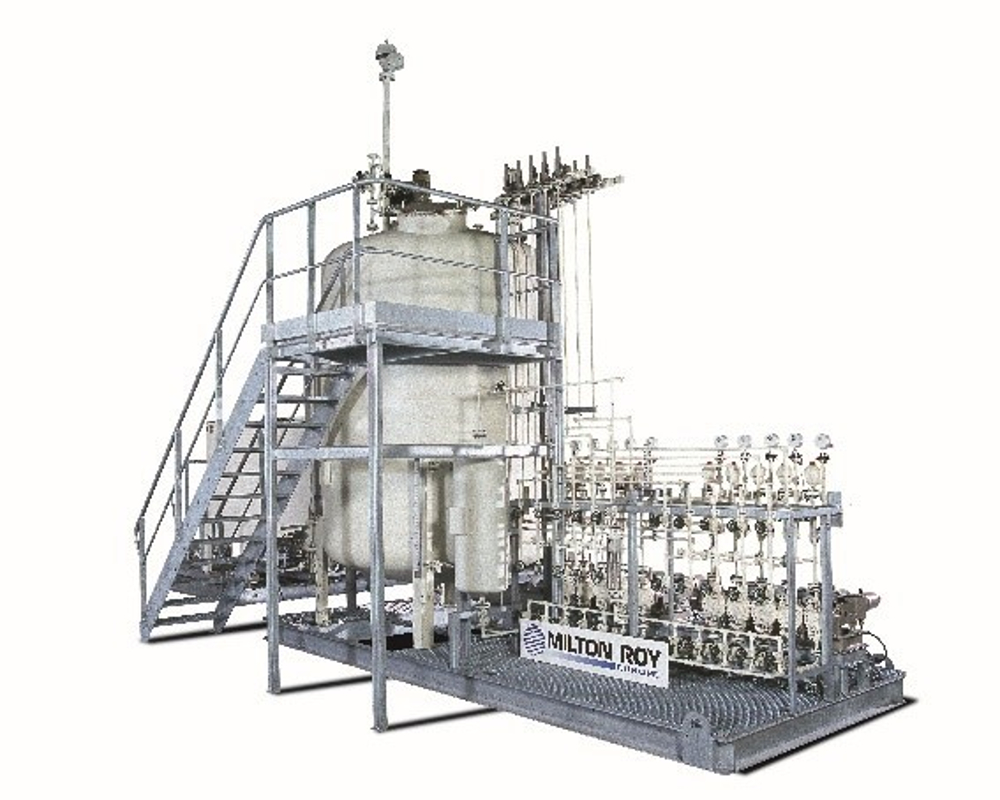 Stack Up Water Injection Module Chemical Injection Pumps in the Oil and Gas Industry | Milton Roy