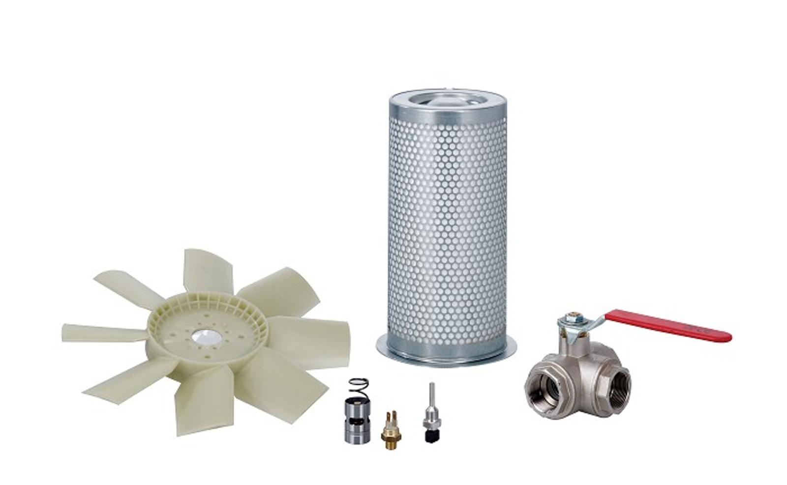 Compressor filter and fan
