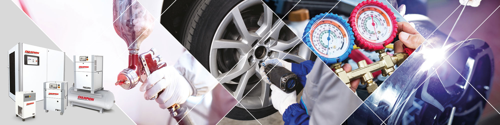 Rotary screw compressors header banner