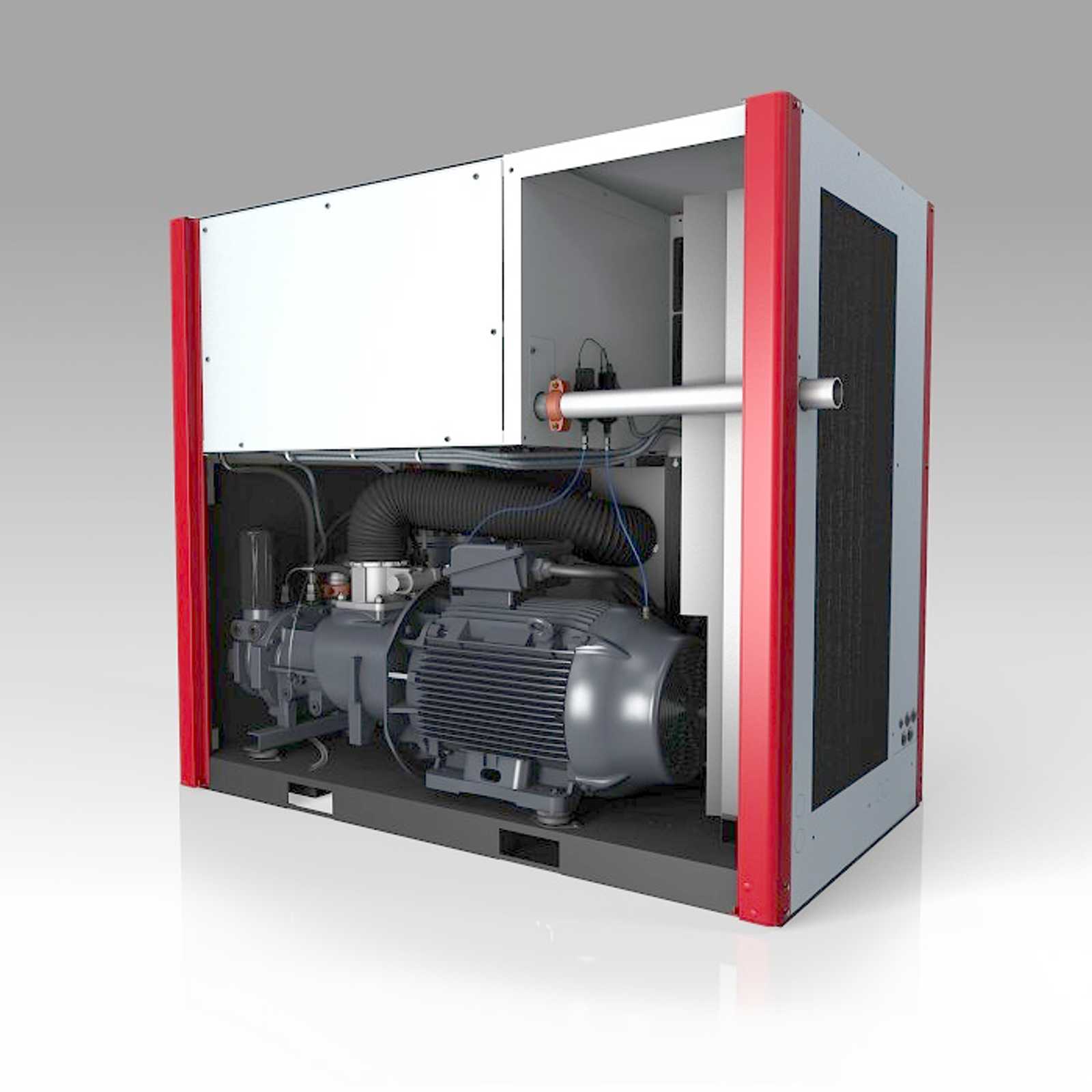 FM 90 to 132kW air compressors internal image
