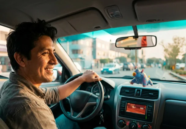 Asegurado sintiéndose protegido por su seguro vehicular Auto Efectivo de Pacífico Seguros