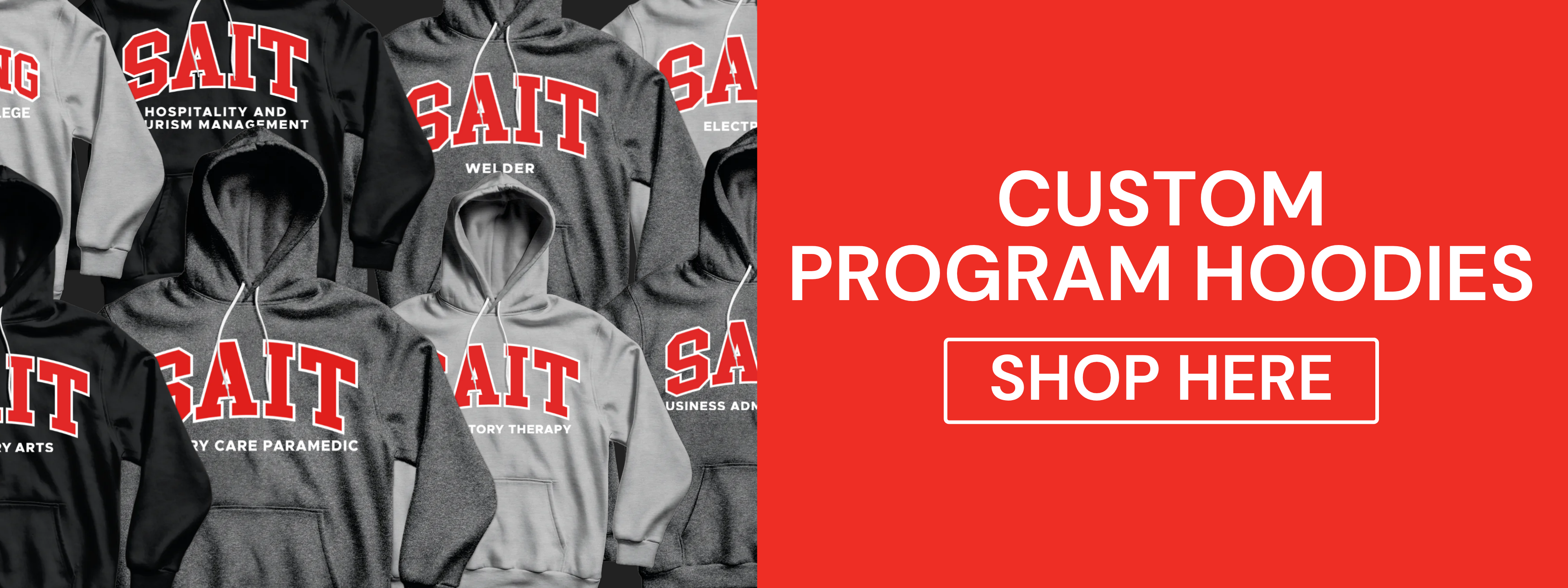 Custom Program Hoodies. Shop Here.
