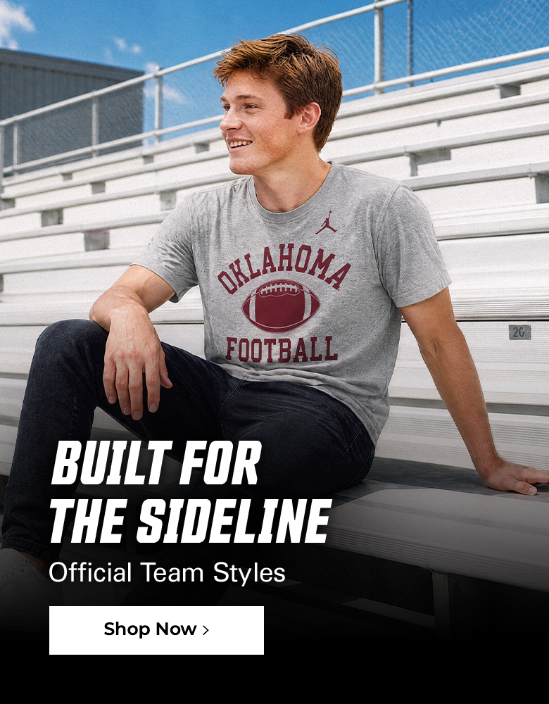 Built for the sideline. Official team styles