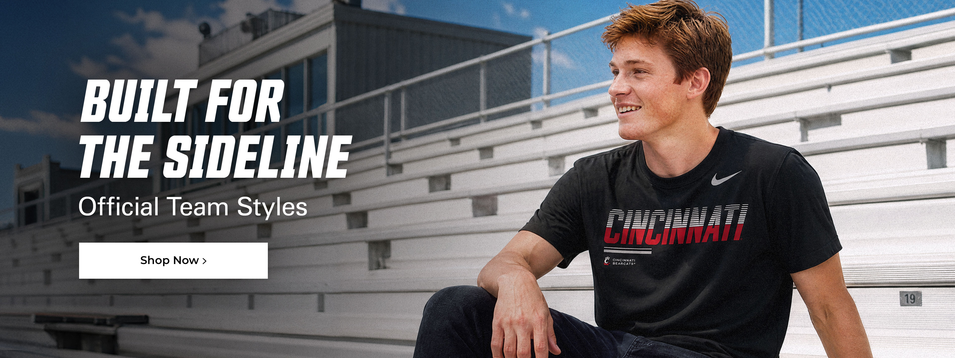 Built for the sideline. Official team styles