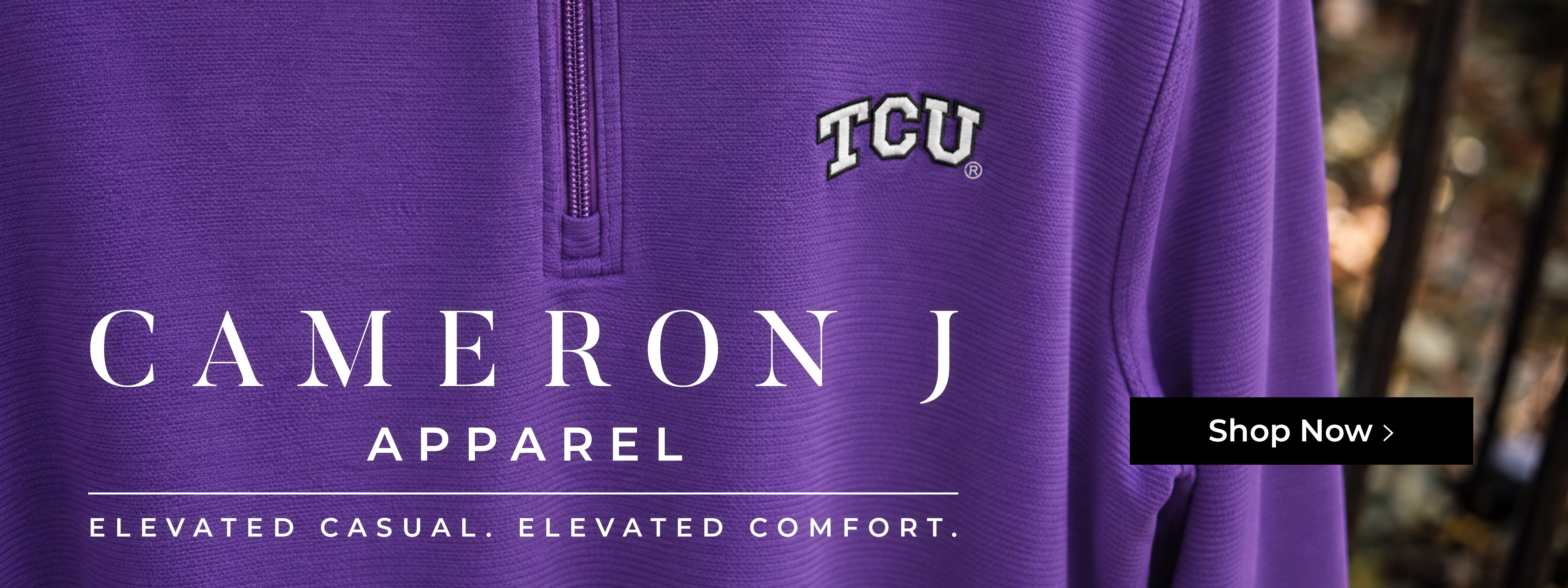 Cameron J apparel. elevated casual. elevated comfort.