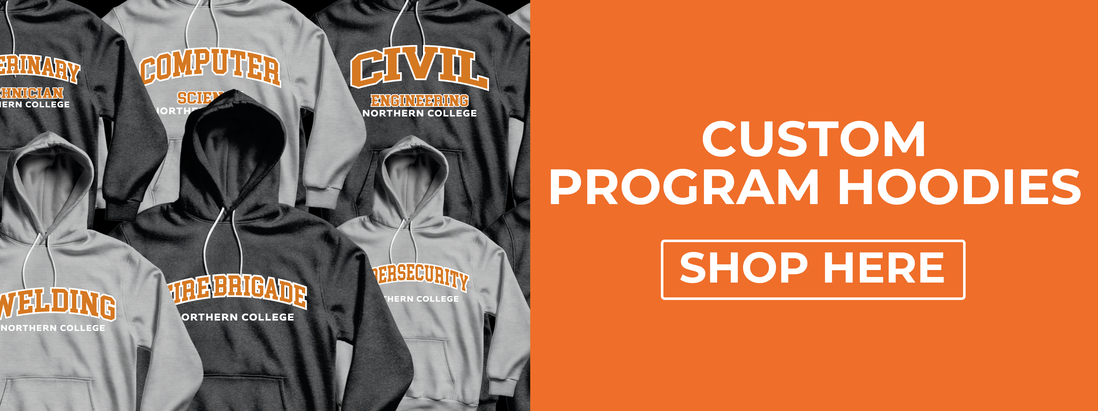 Custom Program Hoodies. Shop Here.