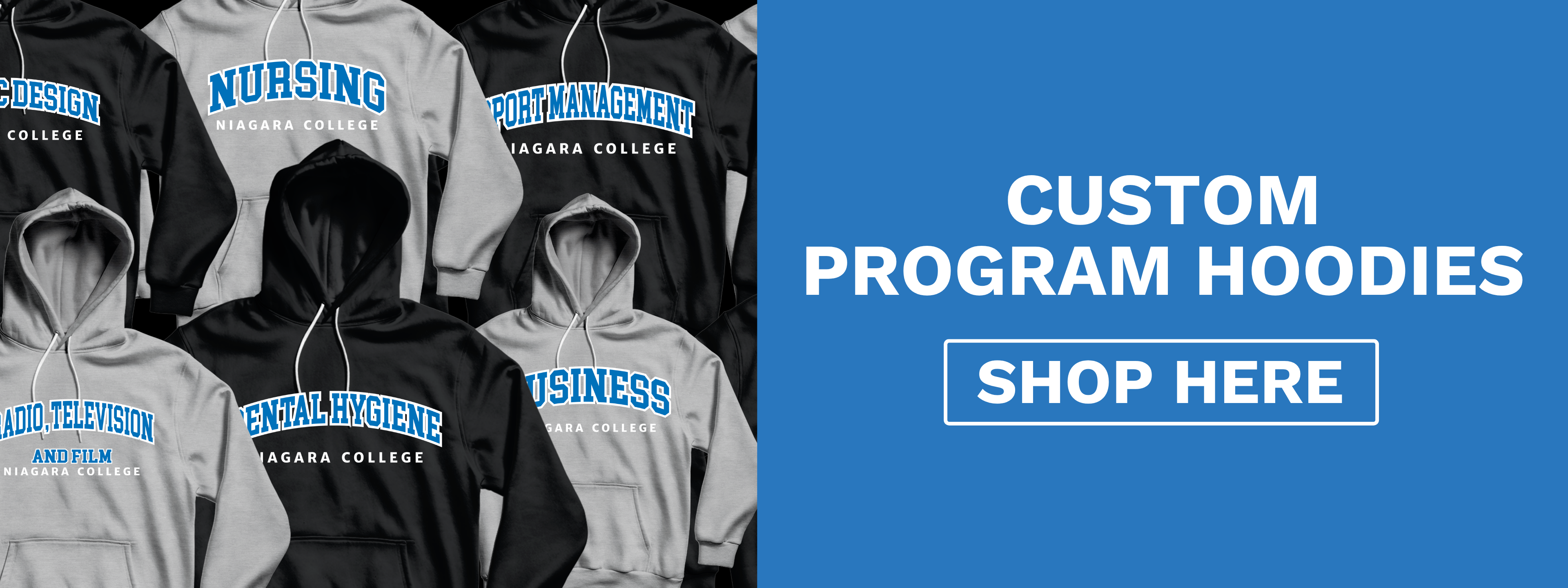 Custom Program Hoodies. Shop Here.