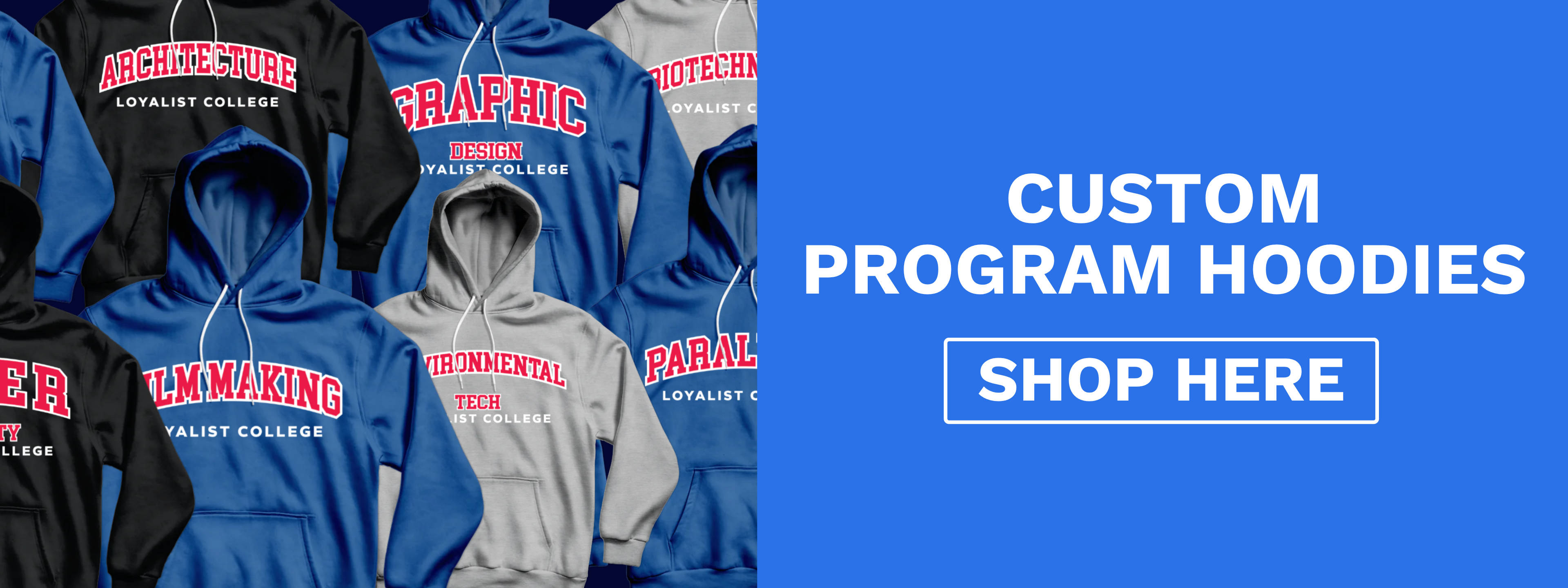 Custom Program Hoodies. Shop Here.