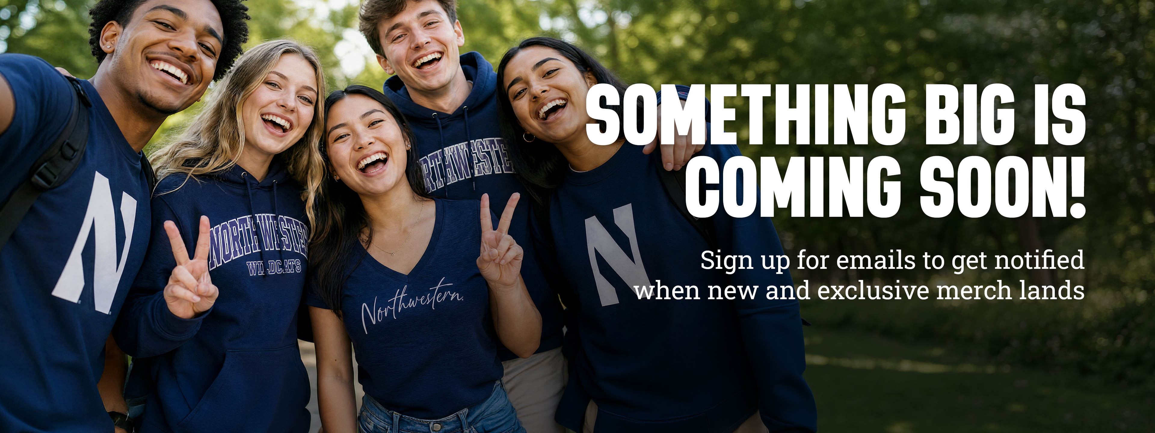 Something big is coming soon! Sign up for emails to get notified when new and exclusive merch lands.
