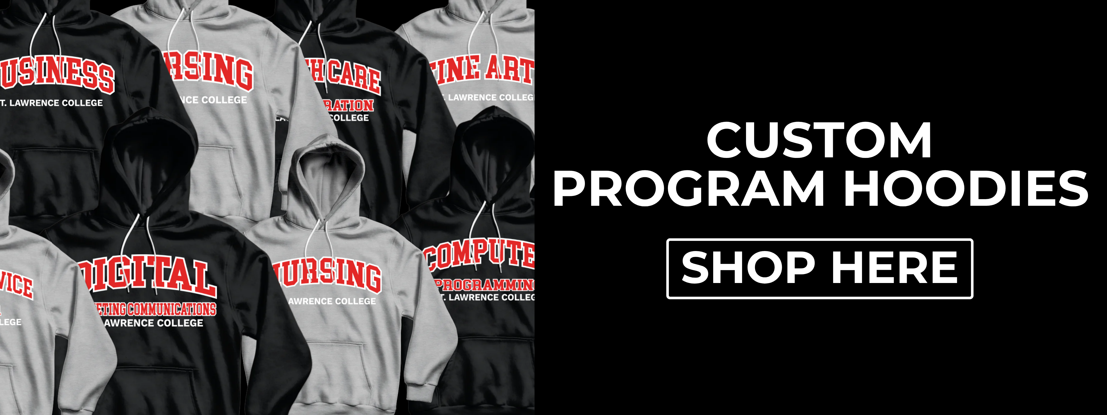 Custom Program Hoodies. Shop Here.