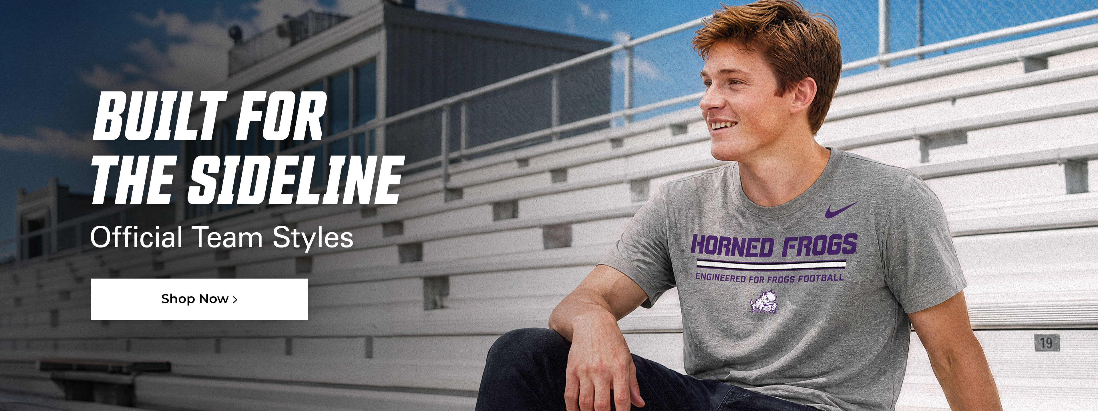 Built for the sideline. Official team styles