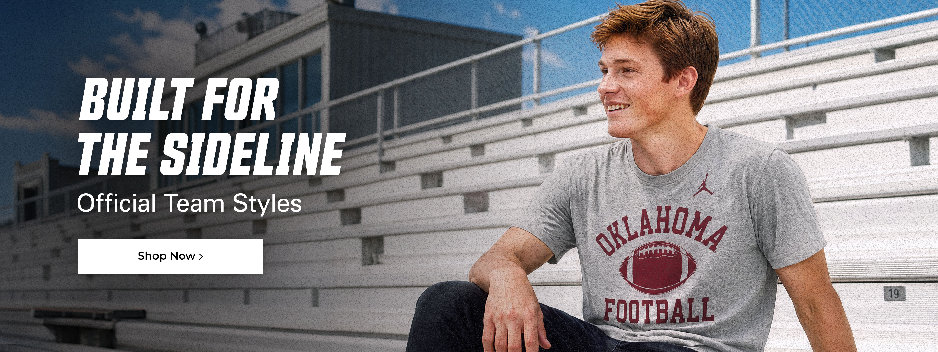 Built for the sideline. Official team styles