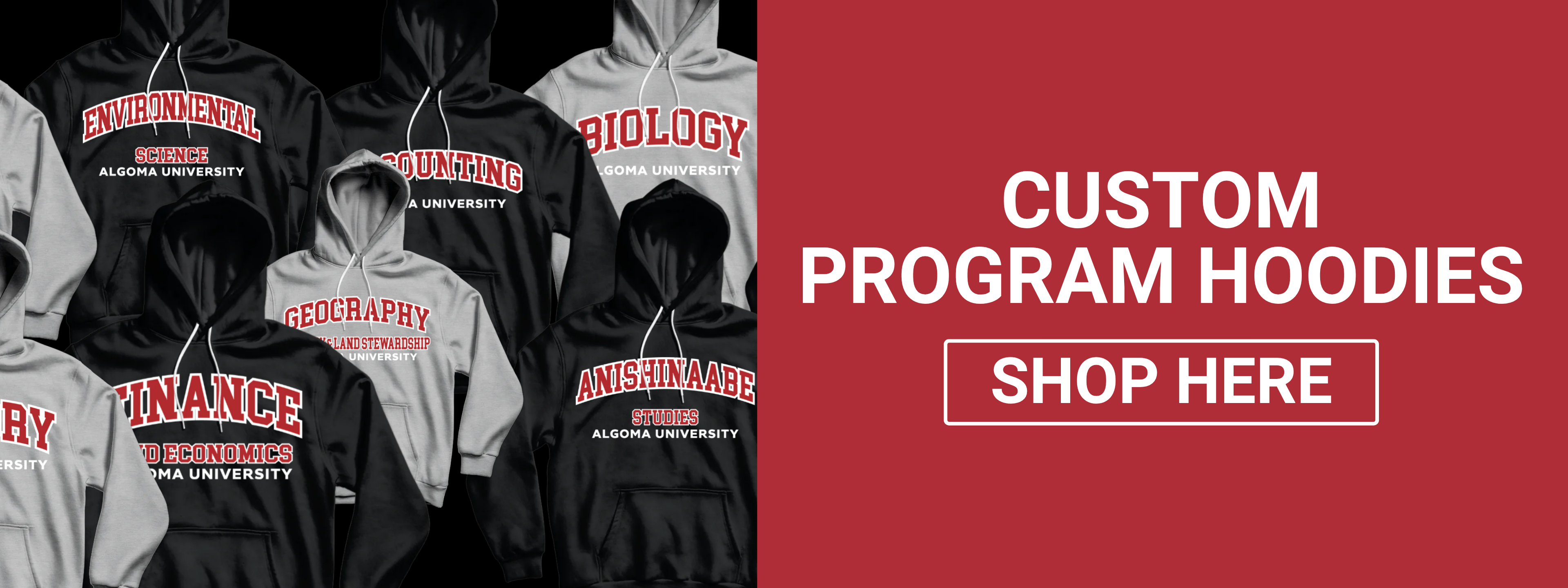 Custom Program Hoodies. Shop Here.