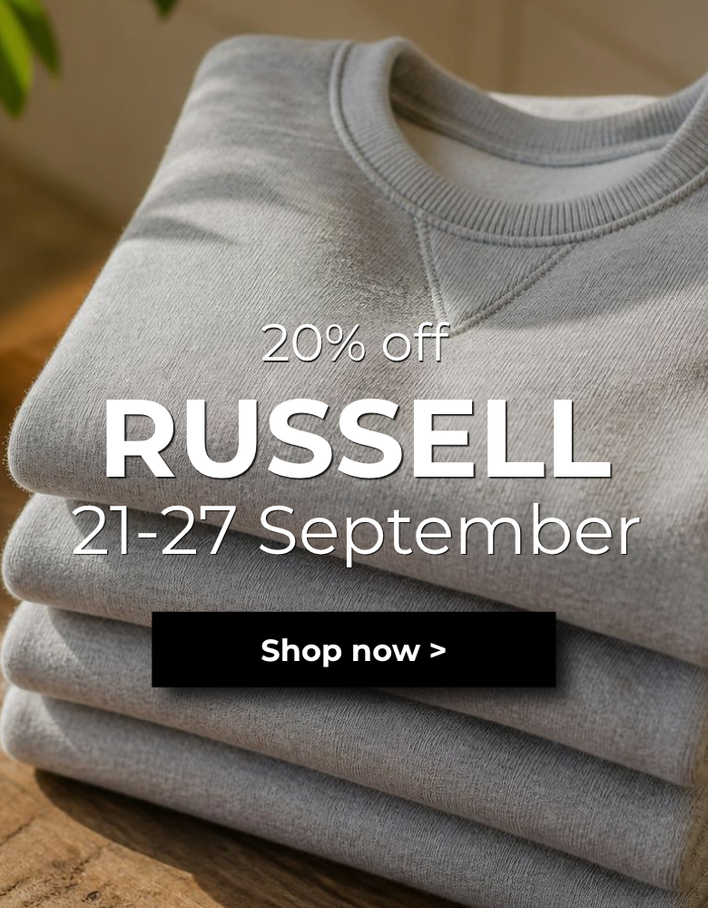 20% Off Russell 21-27 September. Shop Now
