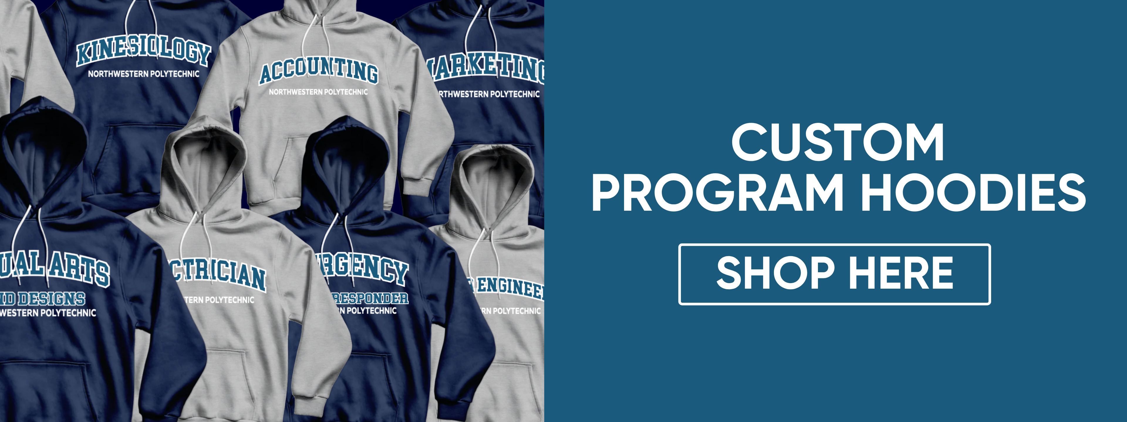 Custom Program Hoodies. Shop Here.