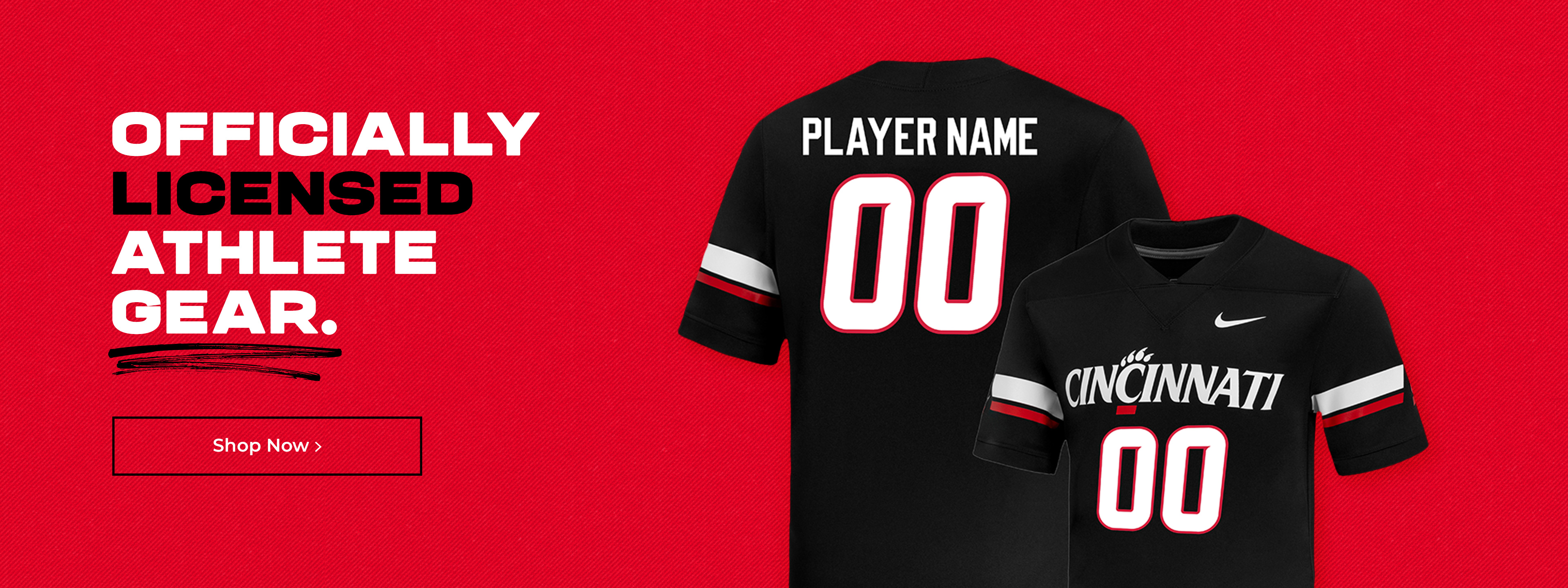 Officially licensed athlete gear.