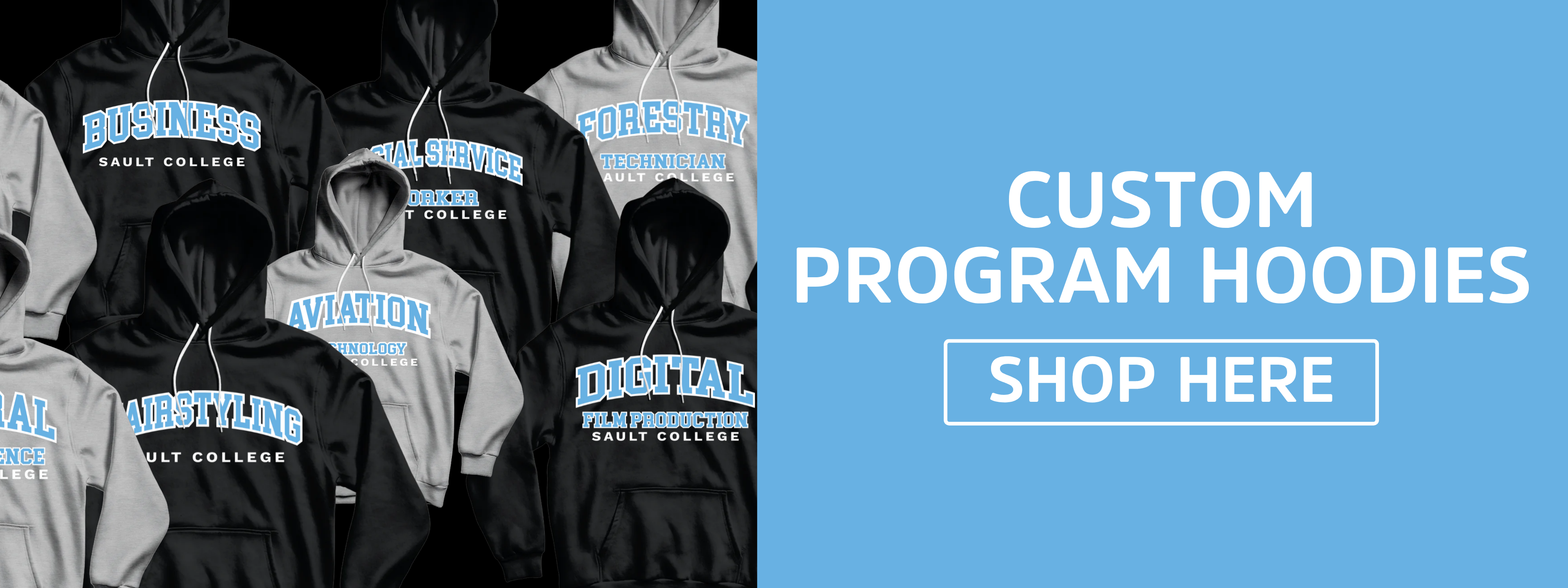 Custom Program Hoodies. Shop Here.