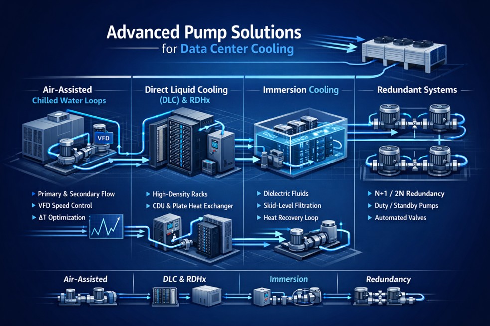 Data Center Liquid Cooling Pump Scheme