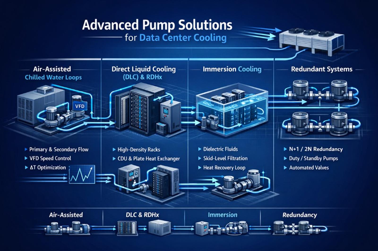 Data Center Liquid Cooling Pump Scheme