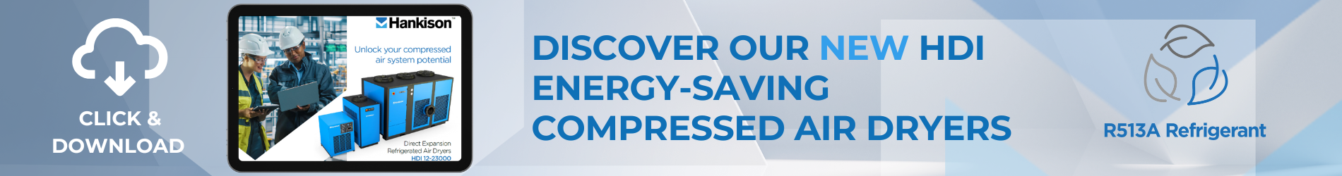 Hankison HDI Refrigerated Dryers Download Banner EN