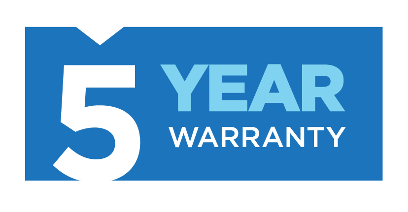 5 Year Warranty