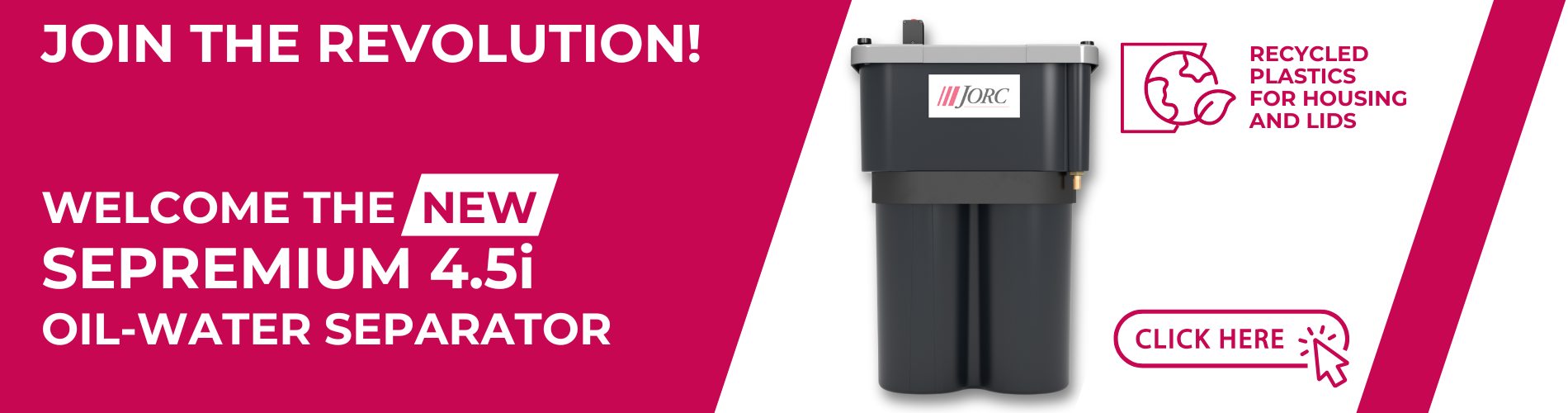 SEPREMIUM 4.5i oil water separator homepage banner