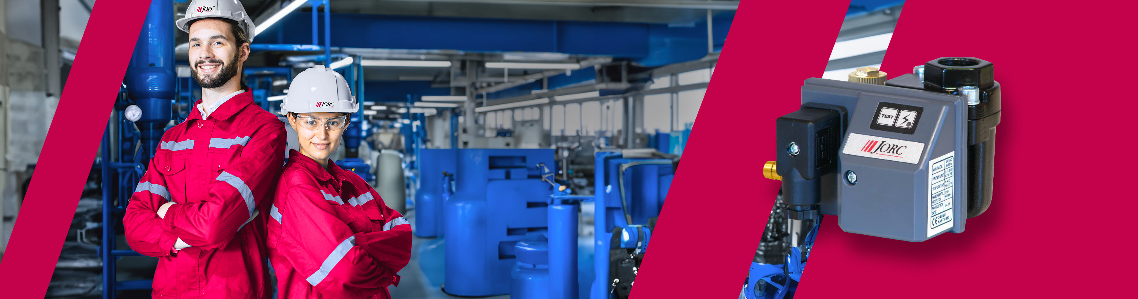 Jorc Condensate Management homepage top banner with engineers and Jorc Product