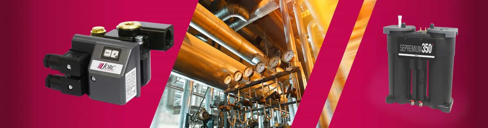Jorc Condensate Management Products Top Banner with Oil-water separator and Condensate Drain