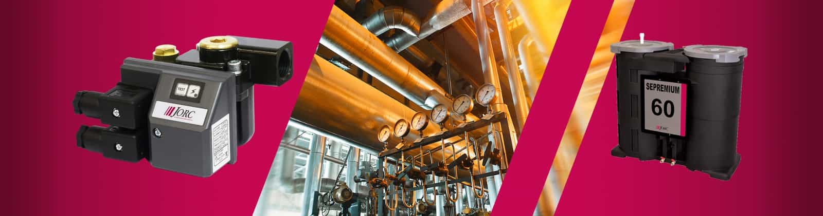 Jorc Condensate Management Products Top Banner with Oil-water separator and Condensate Drain