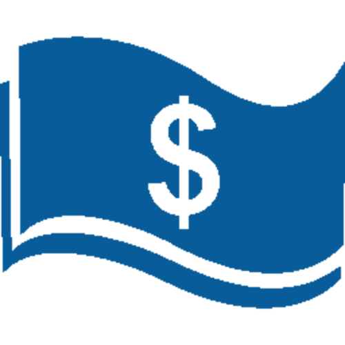 money icon blue