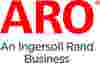 ARO logo with red and grey text