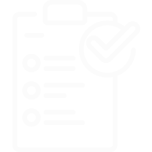 white outline of project clipboard