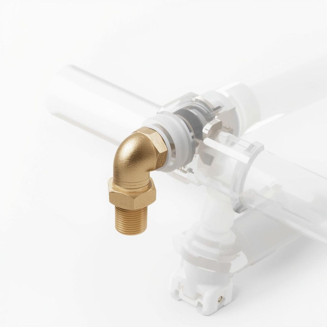 brass elbow fitting