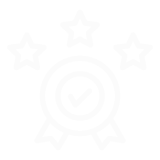white ribbon with white stars