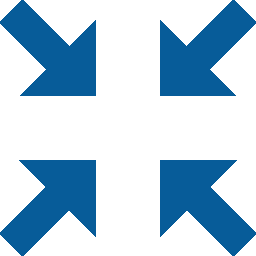 inward arrow blue