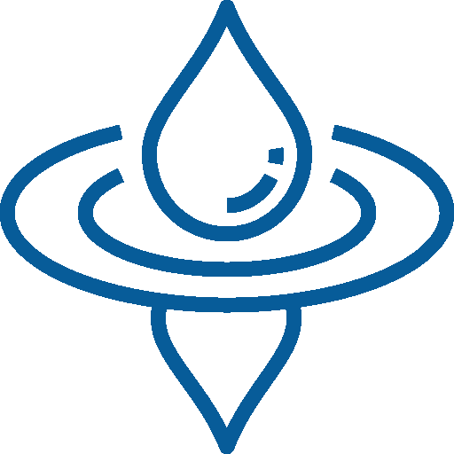 fluidic water blue icon