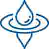 fluidic water blue icon