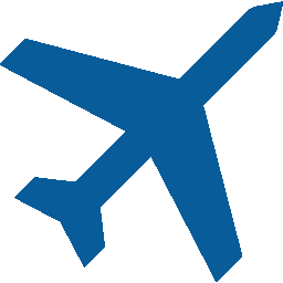 blue airplane