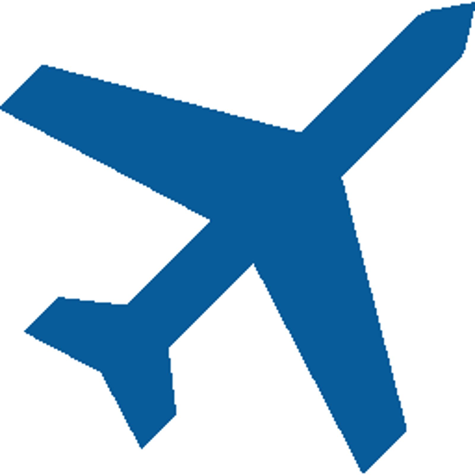 blue airplane