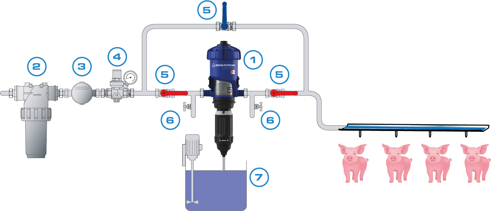 swine medication barn