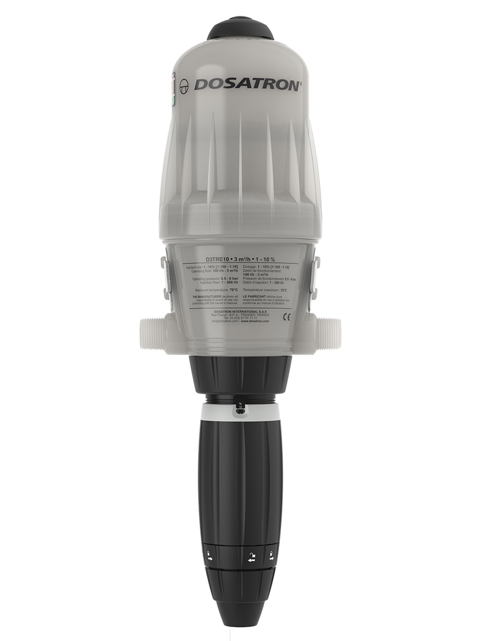 Dosatron high temp dosing pump - D3TRE10 model - front